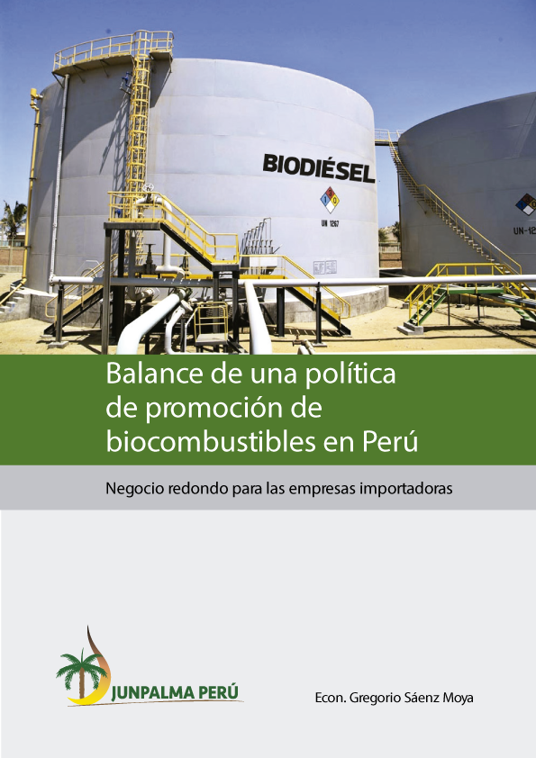Portada de Política de promoción de biocombustibles en Perú